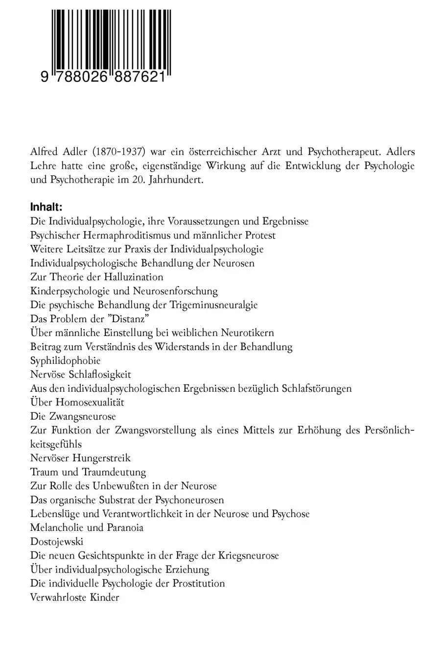 Rückseite: 9788026887621 | Praxis und Theorie der Individualpsychologie | Alfred Adler | Buch