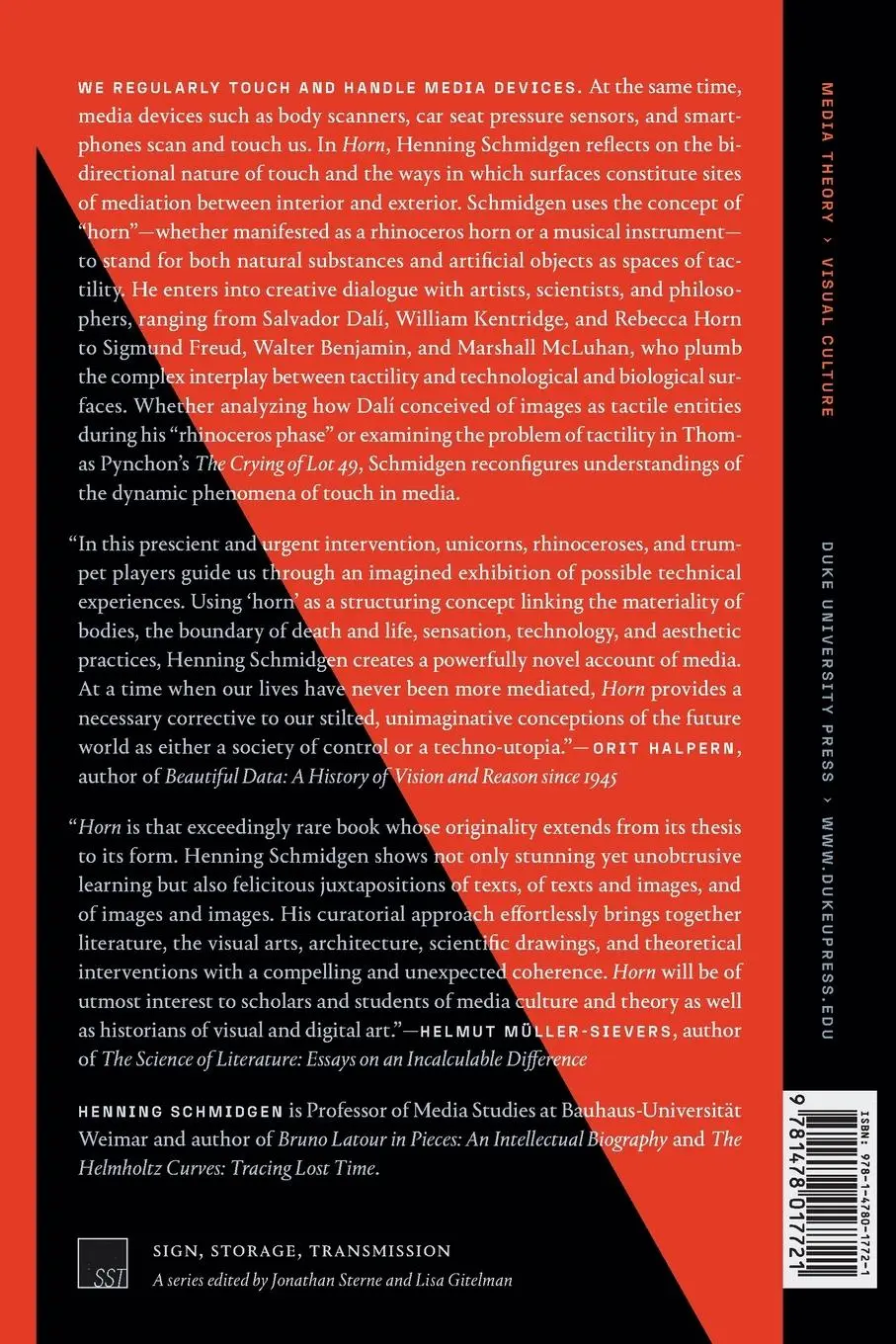 Rückseite: 9781478017721 | Horn, or The Counterside of Media | Henning Schmidgen | Taschenbuch