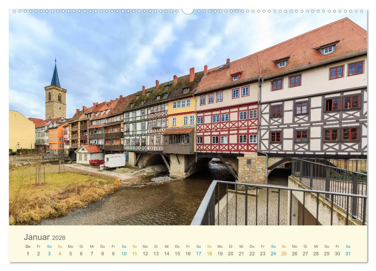 Bild: 9783457407721 | Deutsche Brücken (hochwertiger Premium Wandkalender 2026 DIN A2...