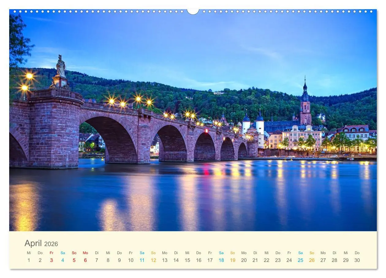 Bild: 9783457407721 | Deutsche Brücken (hochwertiger Premium Wandkalender 2026 DIN A2...