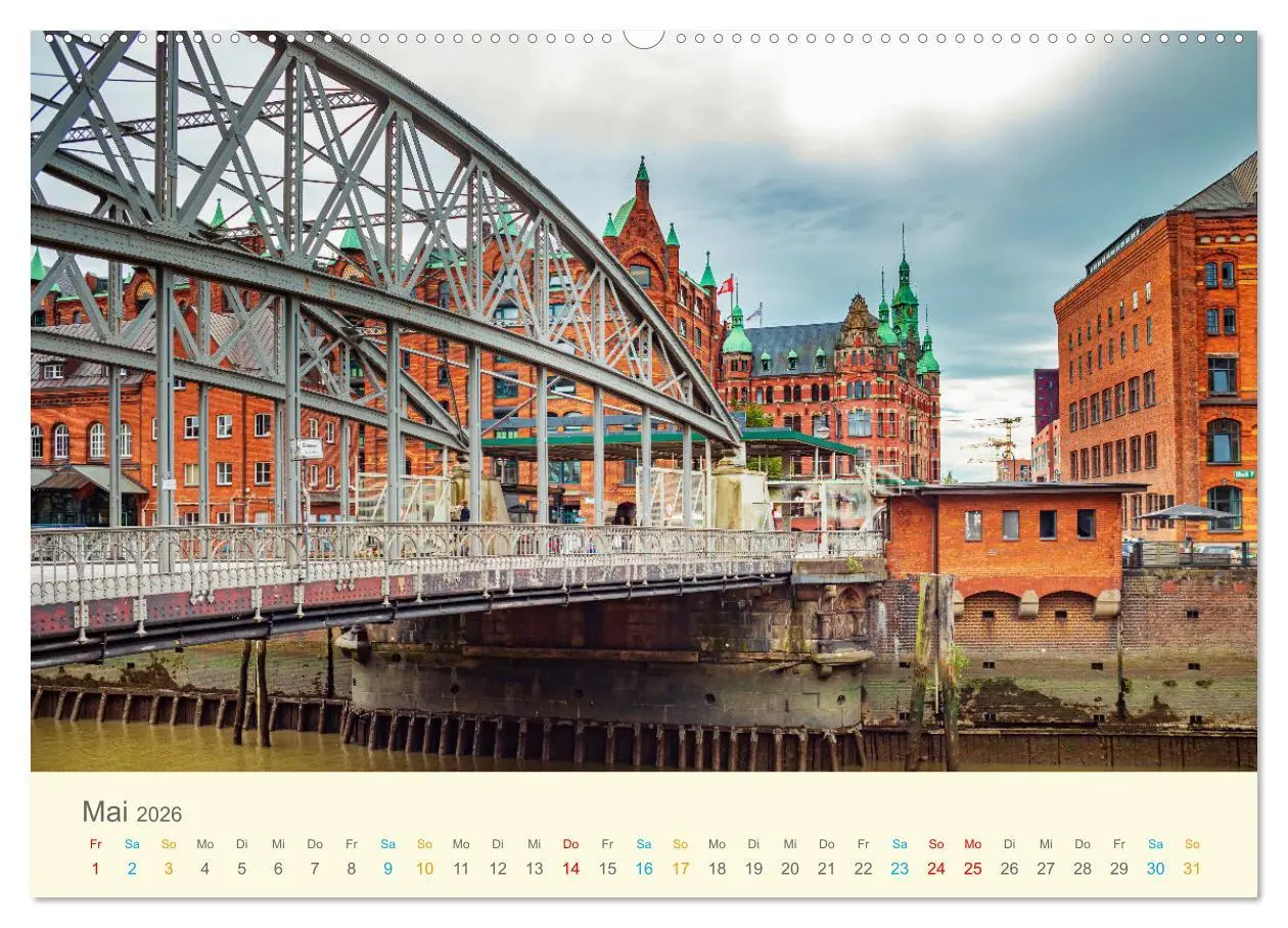 Bild: 9783457407721 | Deutsche Brücken (hochwertiger Premium Wandkalender 2026 DIN A2...