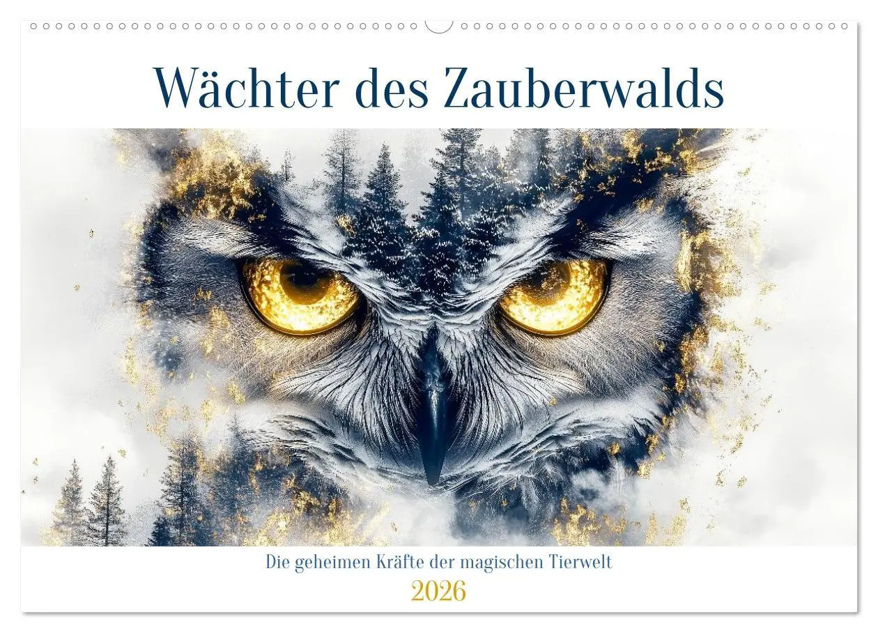 Cover: 9783457647721 | Wächter des Zauberwaldes (Wandkalender 2026 DIN A2 quer), CALVENDO...