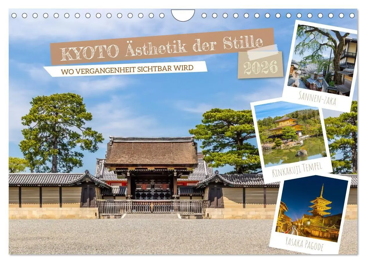 Cover: 9783516667721 | Kyoto - Ästhetik der Stille (Wandkalender 2026 DIN A4 quer),...