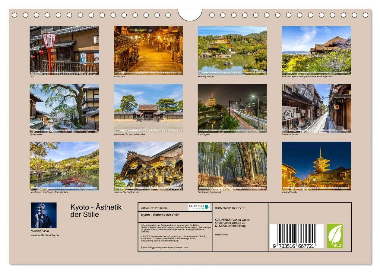 Bild: 9783516667721 | Kyoto - Ästhetik der Stille (Wandkalender 2026 DIN A4 quer),...