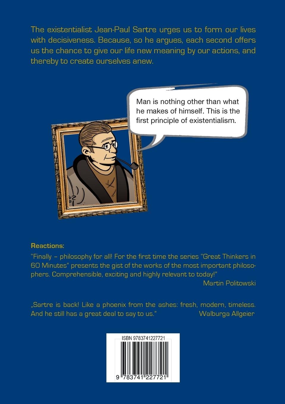 Rückseite: 9783741227721 | Sartre in 60 Minutes | Great Thinkers in 60 Minutes | Walther Ziegler