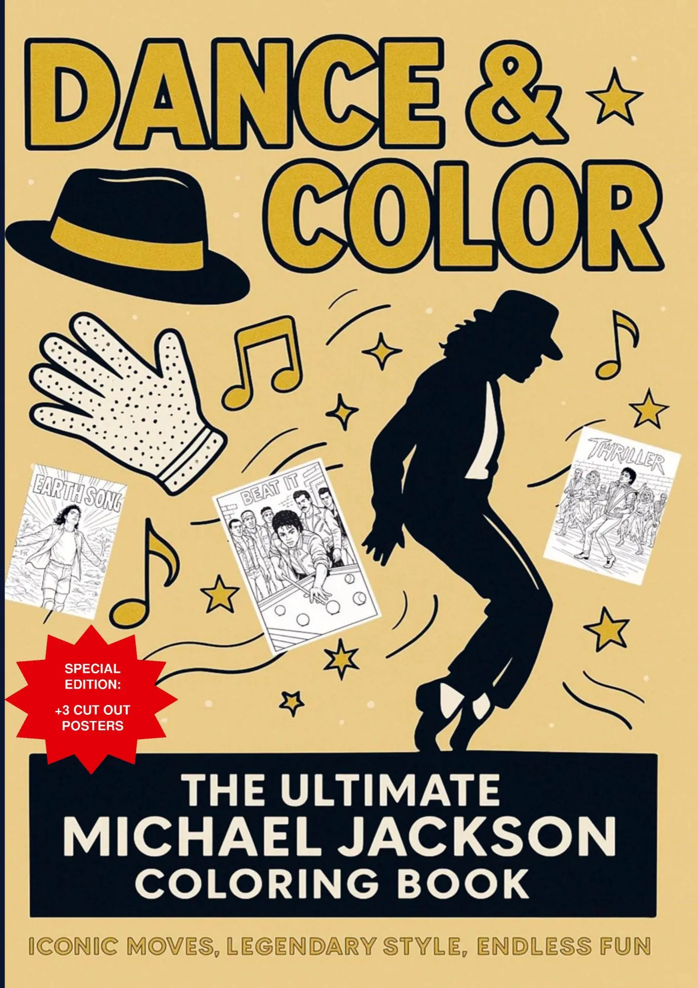 Cover: 9789403897721 | Dance &amp; Color: The Ultimate Michael Jackson Coloring Book: Iconic...