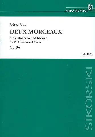 Cover: 9790003037721 | 2 Morceaux | César Cui | Buch | 2009 | Sikorski Edition