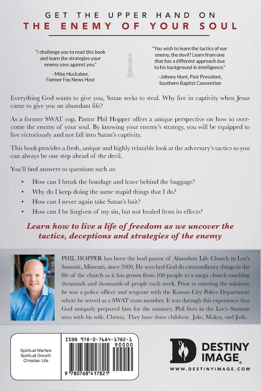 Rückseite: 9780768417821 | Defeating the Enemy | Exposing and Overcoming the Strategies of Satan