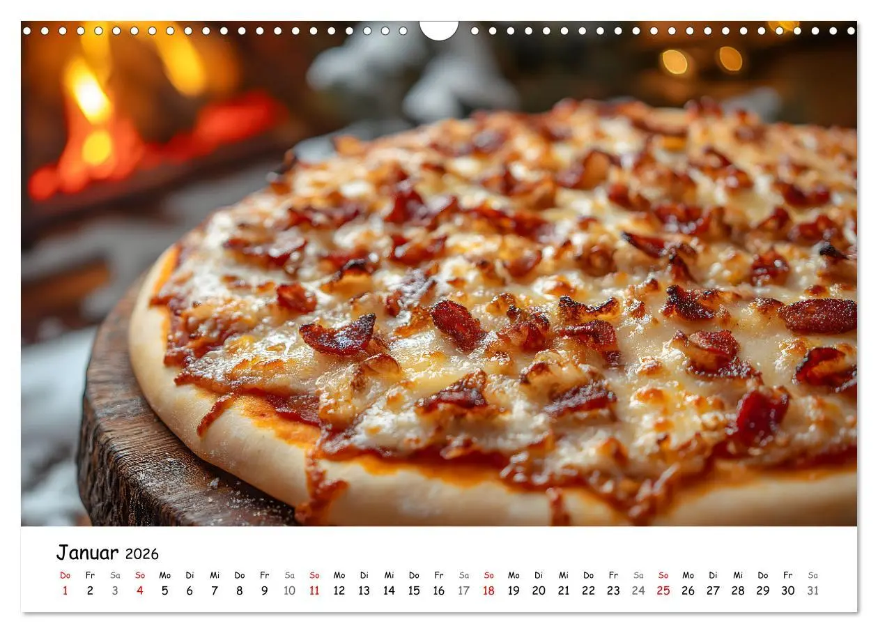 Bild: 9783457327821 | Pizza geht immer - Zu jeder Jahreszeit (Wandkalender 2026 DIN A3...