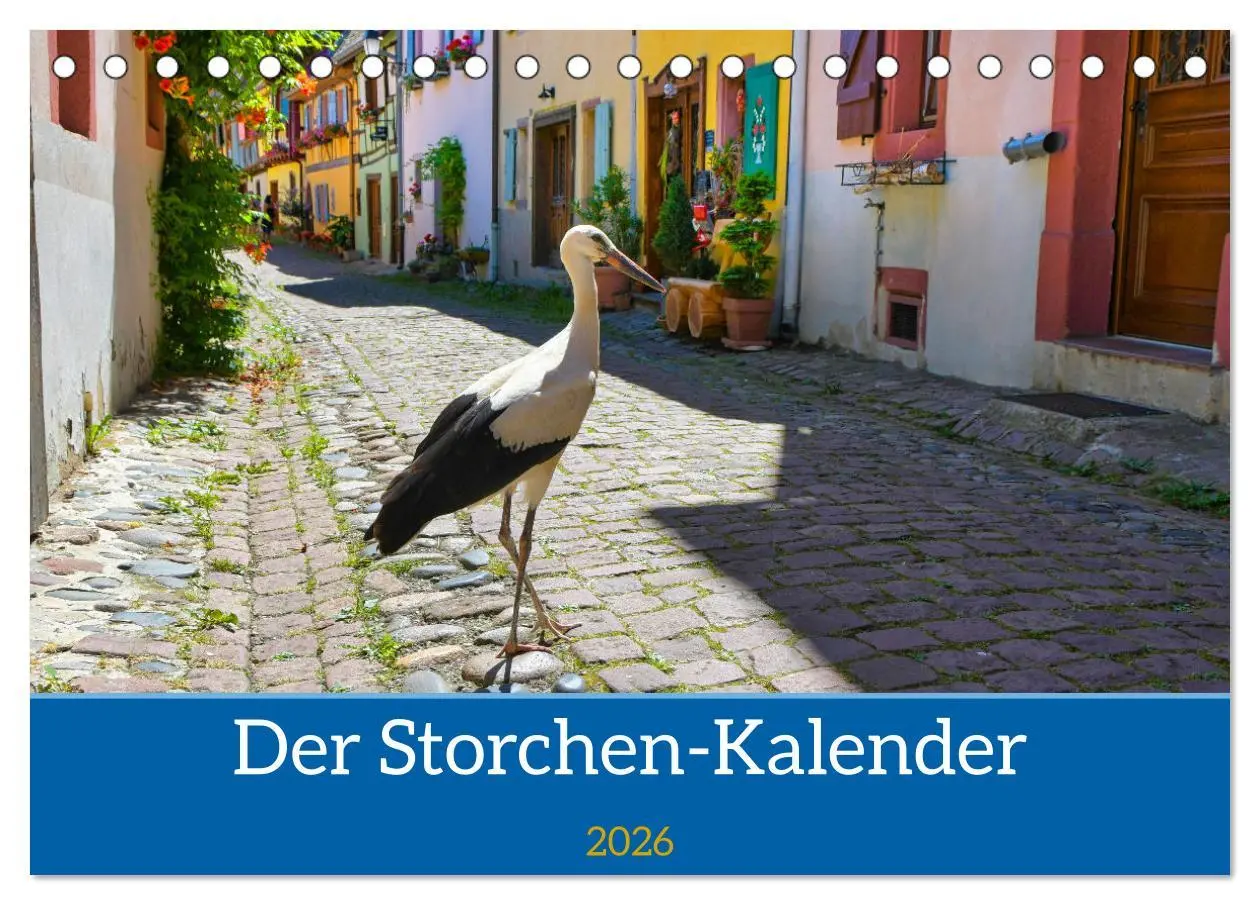Cover: 9783457567821 | Der Storchenkalender (Tischkalender 2026 DIN A5 quer), CALVENDO...