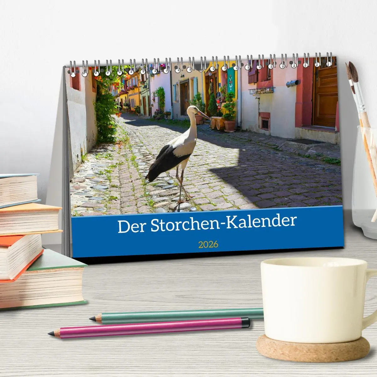 Bild: 9783457567821 | Der Storchenkalender (Tischkalender 2026 DIN A5 quer), CALVENDO...
