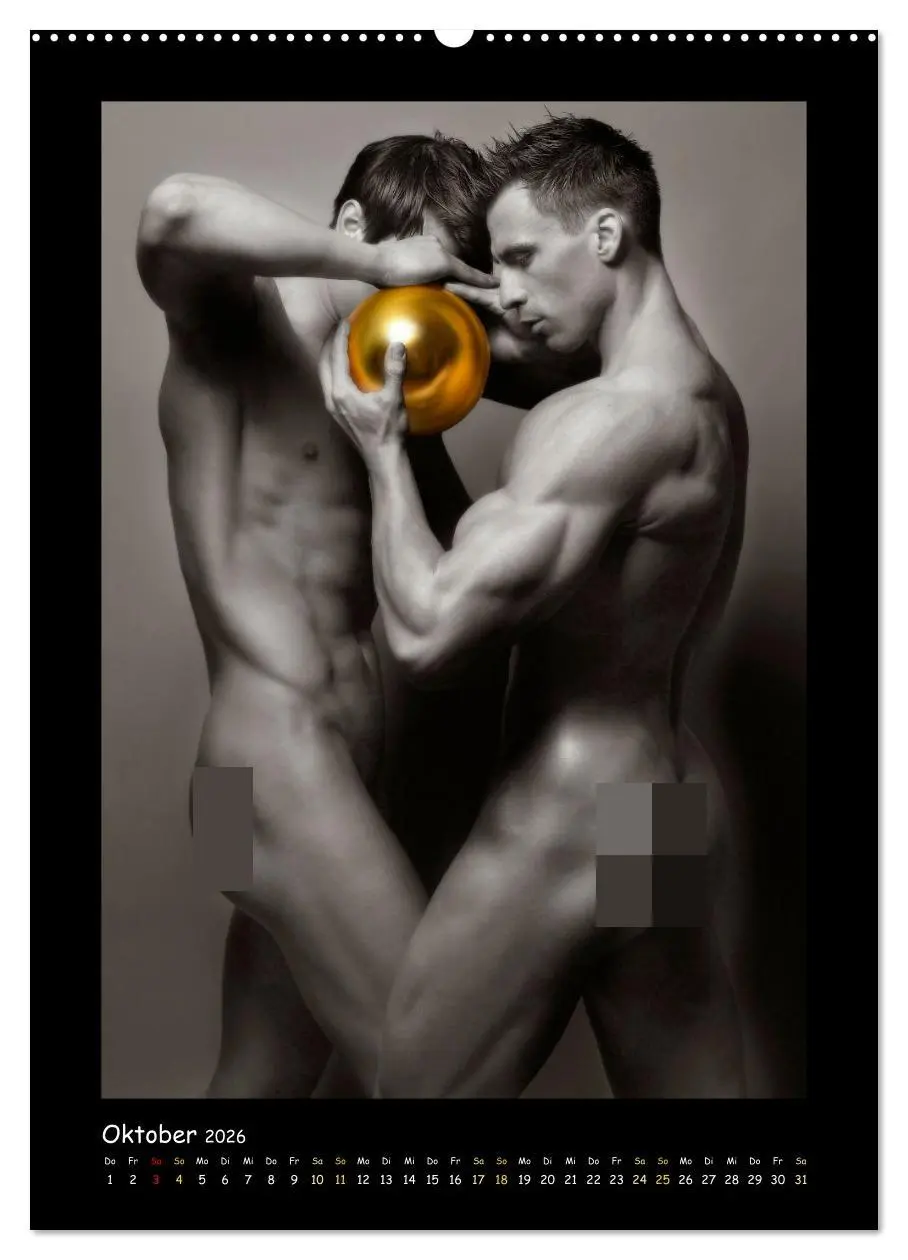 Bild: 9783516347821 | Golden Ball Männerakte exquisit (hochwertiger Premium Wandkalender...