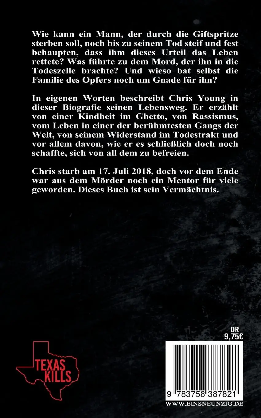 Rückseite: 9783758387821 | Wie mir die Todesstrafe das Leben rettete | Chris A. Young | Buch