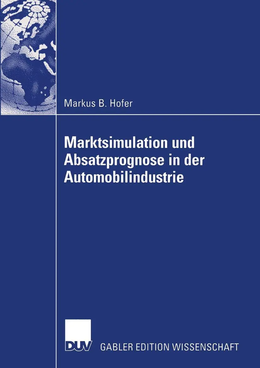 Cover: 9783824477821 | Marktsimulation und Absatzprognose in der Automobilindustrie | Hofer