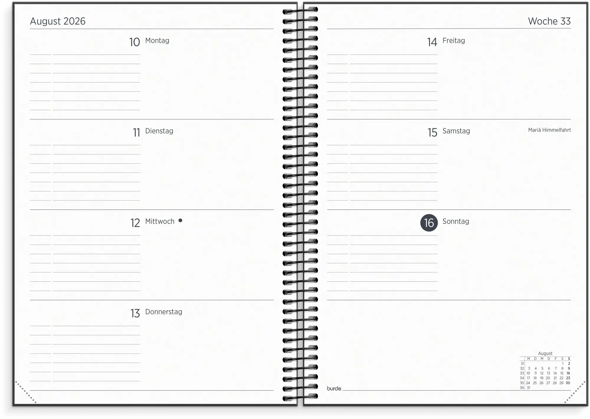 Bild: 7340188007921 | Organizer &amp; Notes A5 26/27 Schwarz | Schuljahresplaner 2026/2027