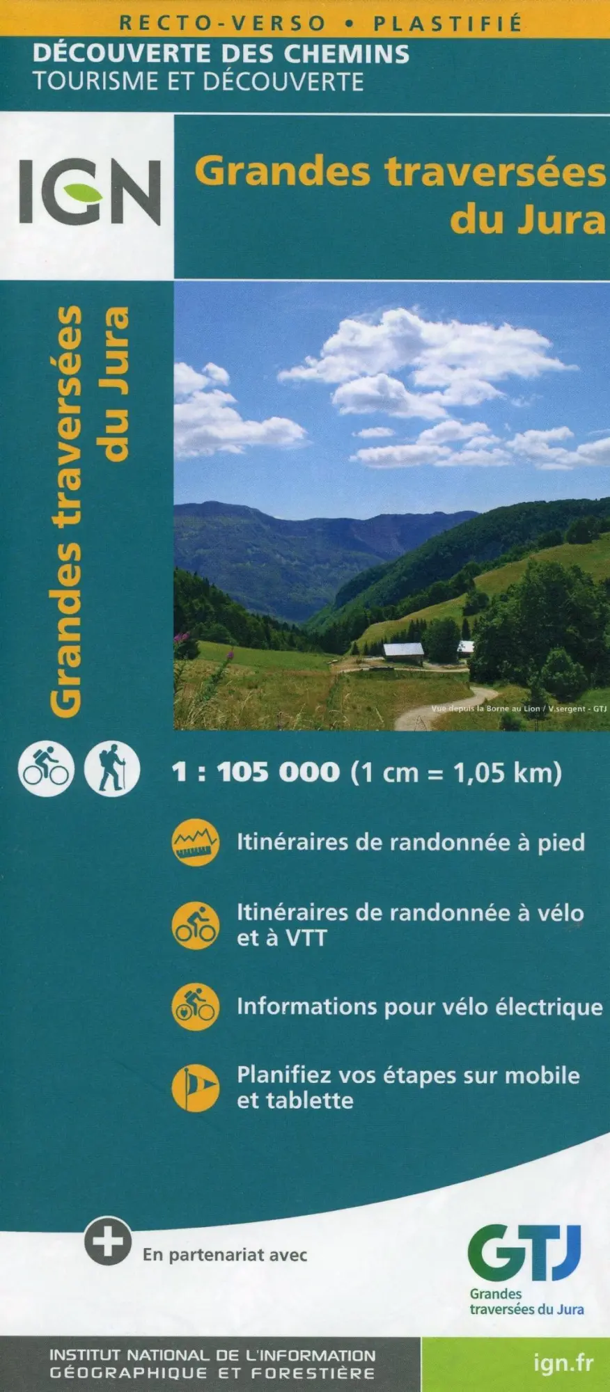 Cover: 9782758547921 | Grandes Traversées du Jura | (Land-)Karte | Französisch | 2019