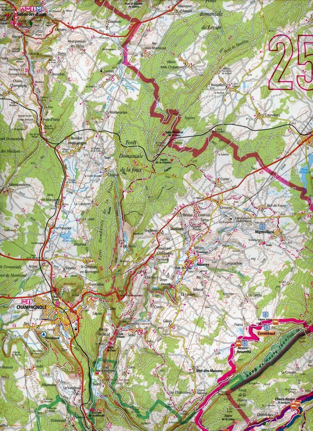 Bild: 9782758547921 | Grandes Traversées du Jura | (Land-)Karte | Französisch | 2019