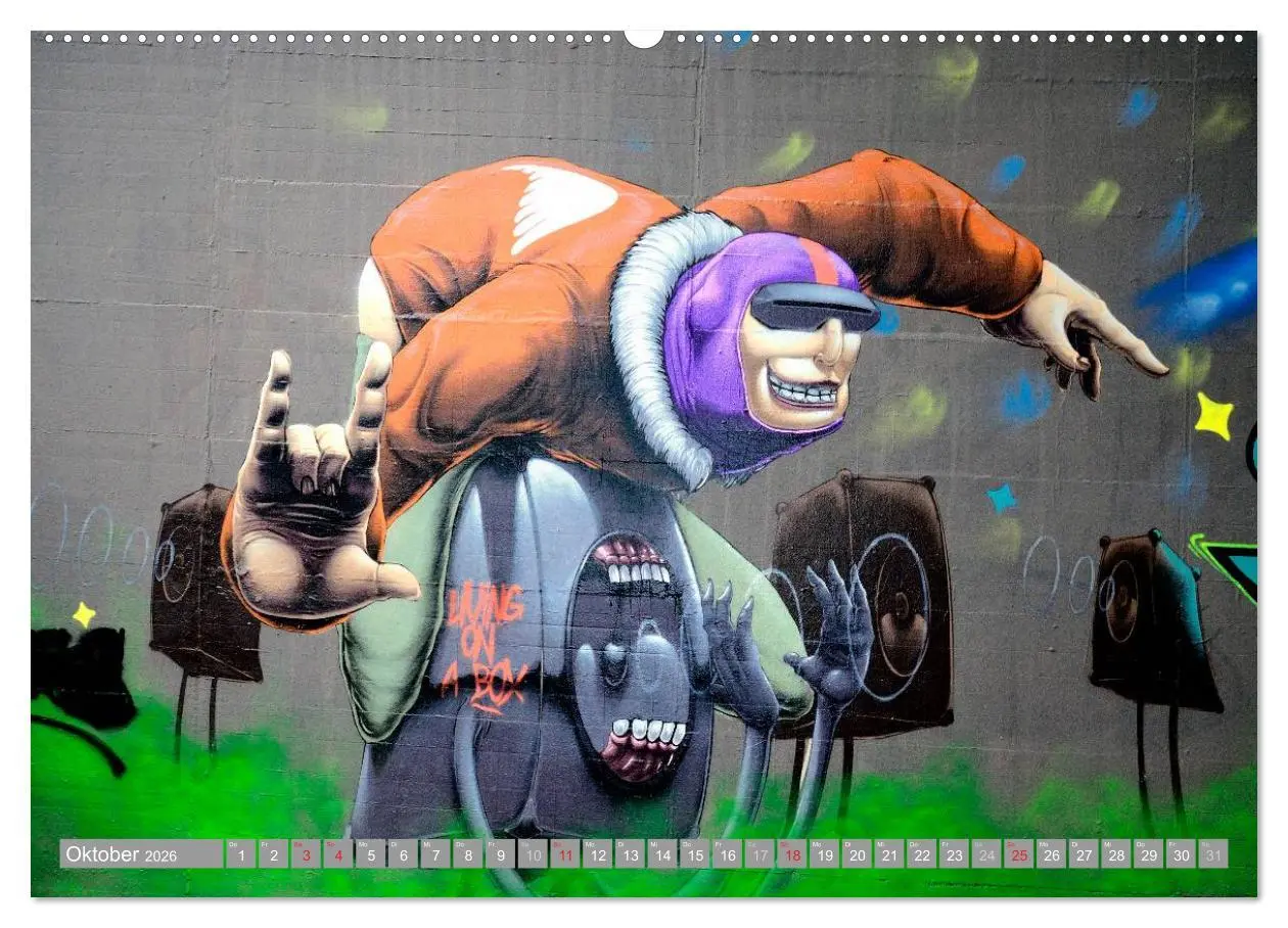 Bild: 9783516197921 | Graffiti ist Kult (Wandkalender 2026 DIN A2 quer), CALVENDO...
