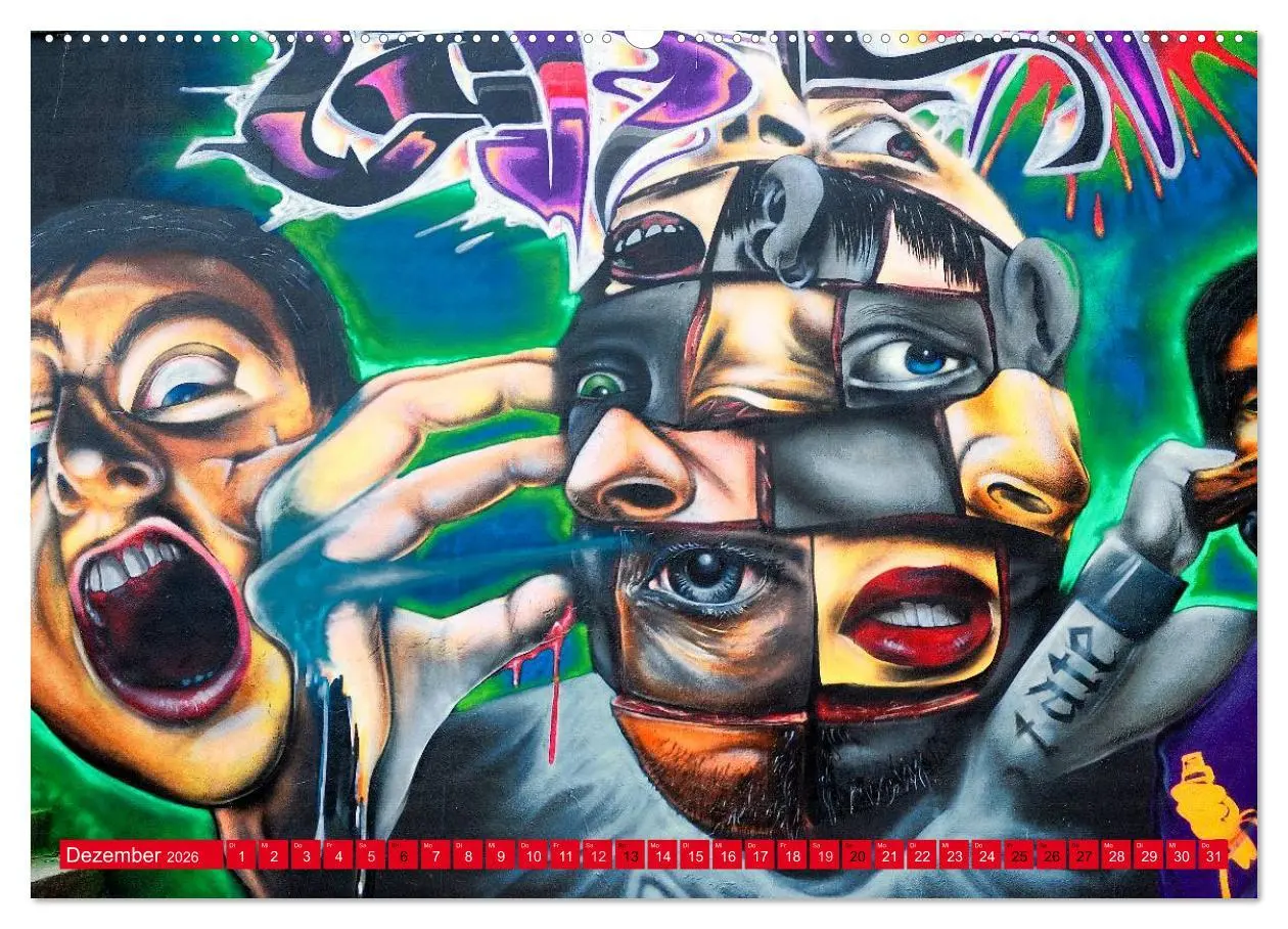 Bild: 9783516197921 | Graffiti ist Kult (Wandkalender 2026 DIN A2 quer), CALVENDO...