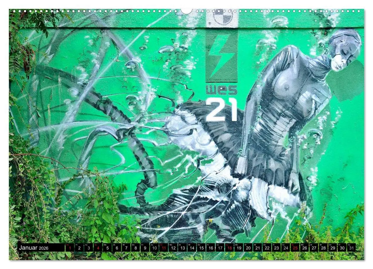 Bild: 9783516197921 | Graffiti ist Kult (Wandkalender 2026 DIN A2 quer), CALVENDO...