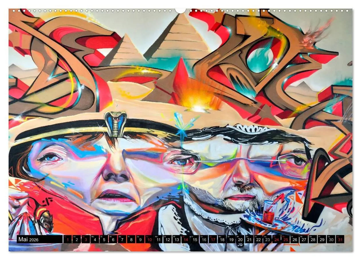 Bild: 9783516197921 | Graffiti ist Kult (Wandkalender 2026 DIN A2 quer), CALVENDO...