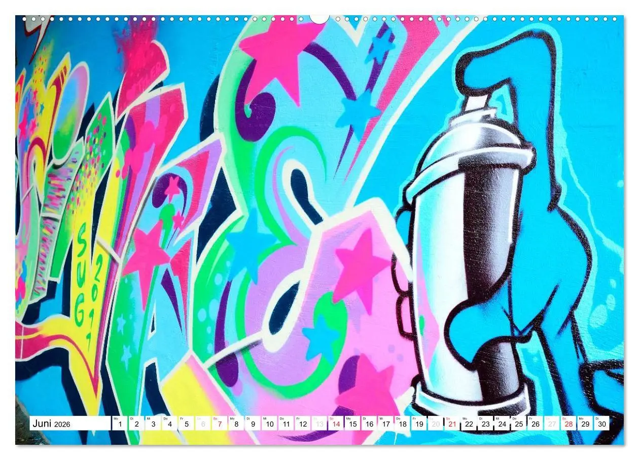 Bild: 9783516197921 | Graffiti ist Kult (Wandkalender 2026 DIN A2 quer), CALVENDO...