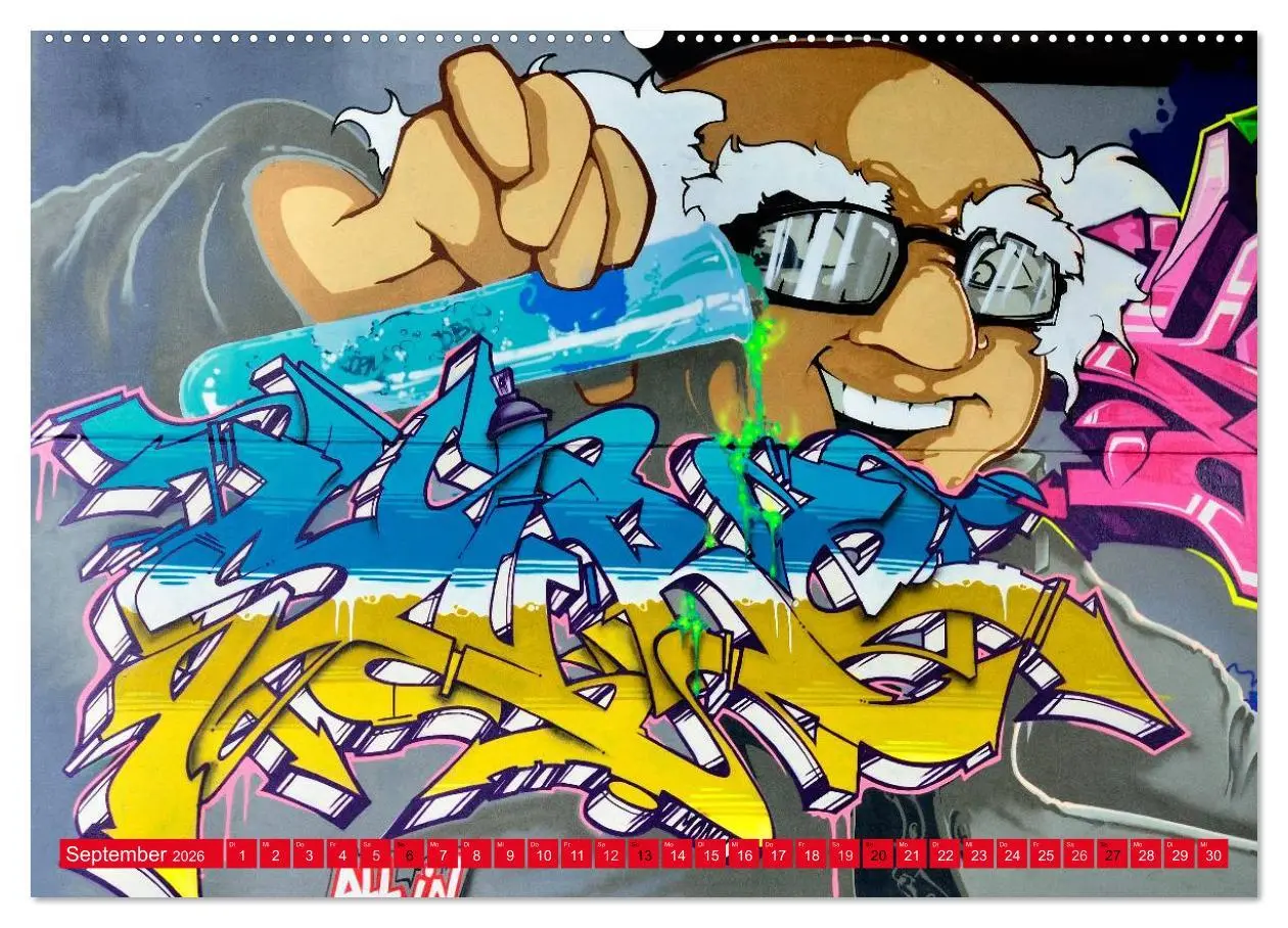 Bild: 9783516197921 | Graffiti ist Kult (Wandkalender 2026 DIN A2 quer), CALVENDO...