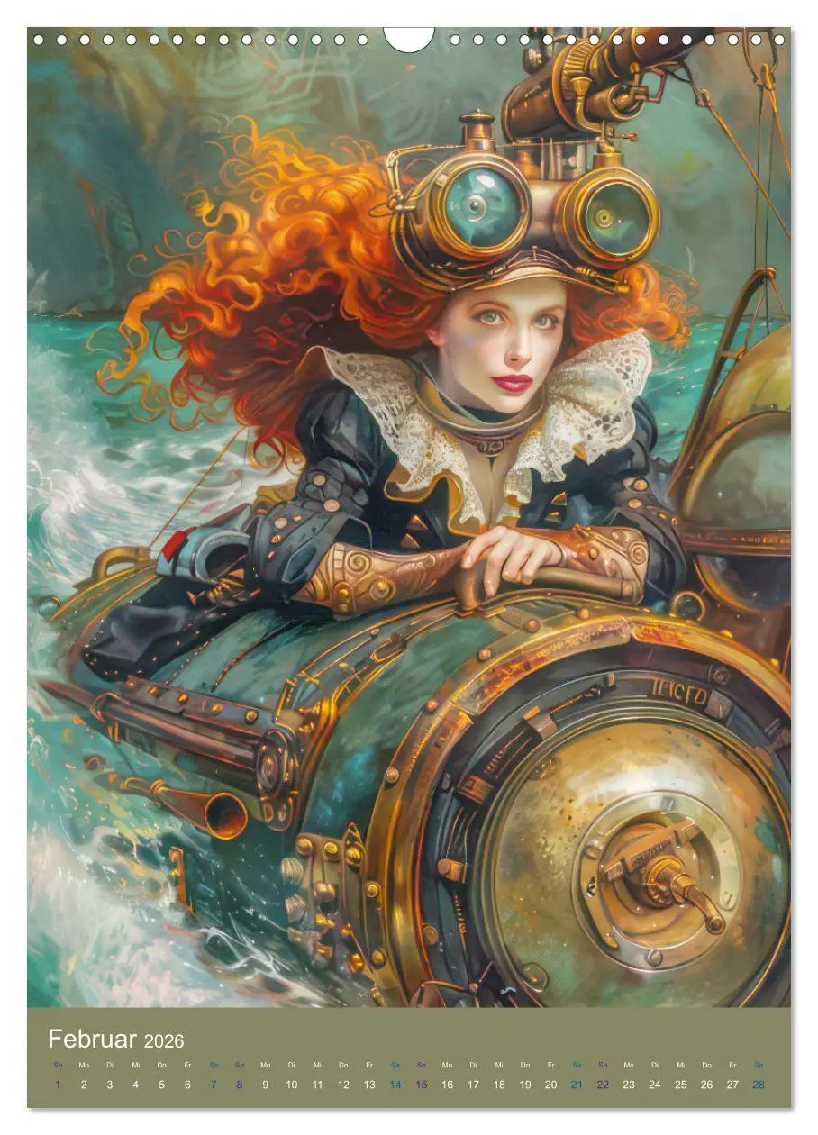 Bild: 9783516267921 | Steampunk Ladies auf Tour (Wandkalender 2026 DIN A3 hoch), CALVENDO...
