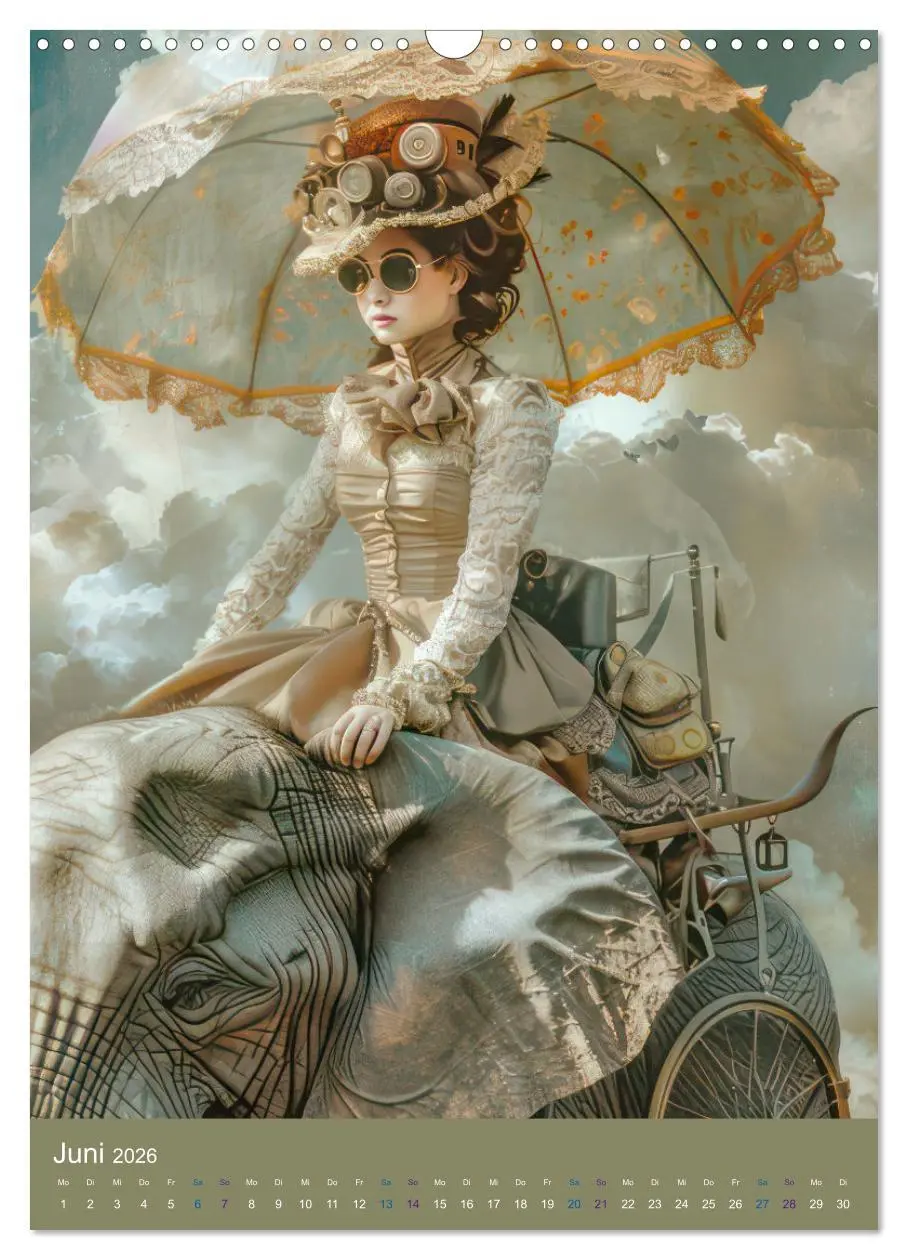 Bild: 9783516267921 | Steampunk Ladies auf Tour (Wandkalender 2026 DIN A3 hoch), CALVENDO...