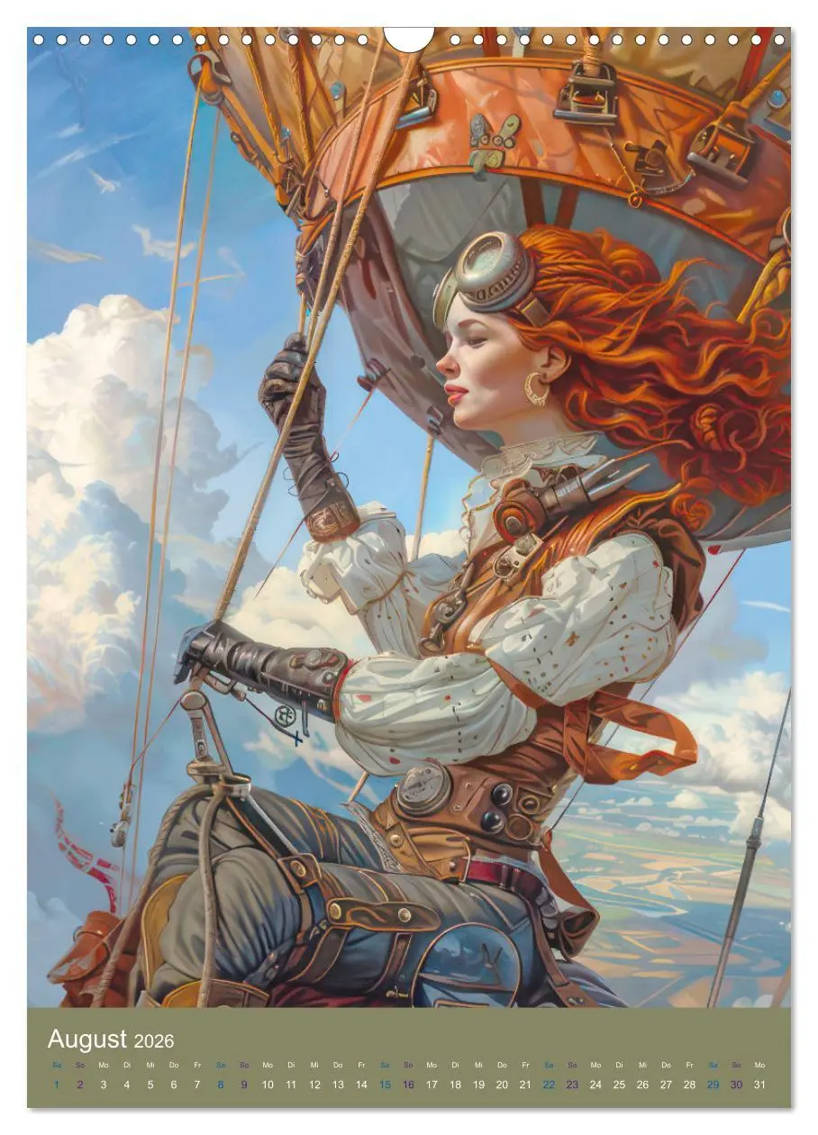 Bild: 9783516267921 | Steampunk Ladies auf Tour (Wandkalender 2026 DIN A3 hoch), CALVENDO...