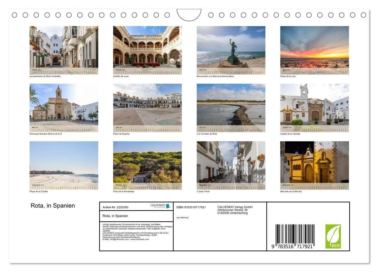 Bild: 9783516717921 | Rota, in Spanien (Wandkalender 2026 DIN A4 quer), CALVENDO...