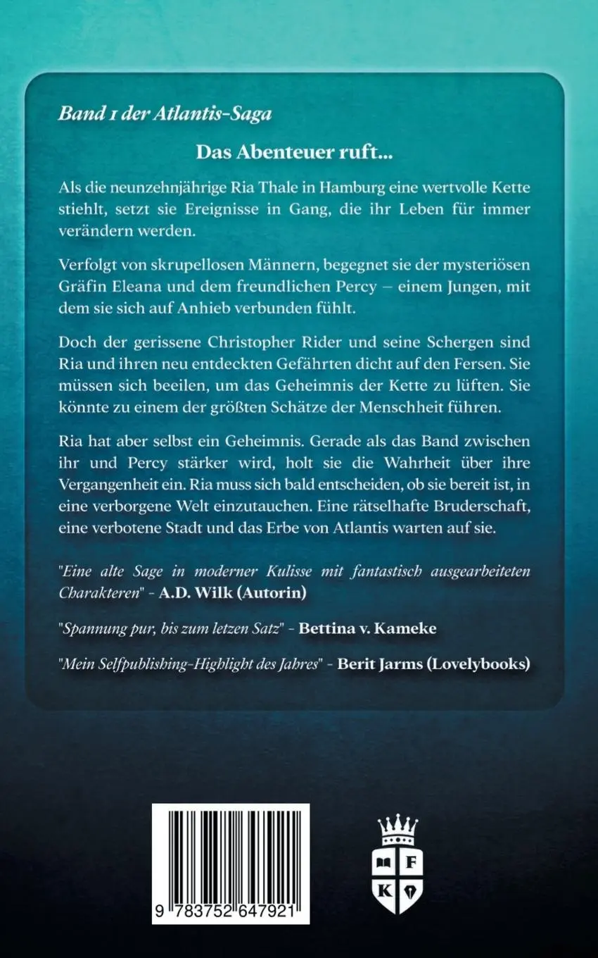 Rückseite: 9783752647921 | Die Krone von Atlantis | Freya von Korff | Taschenbuch | Paperback
