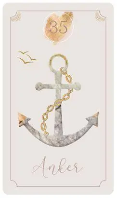 Bild: 9783868267921 | Lenormand - Dein Starterkit | 36 Golden-Lenormand-Karten und Buch