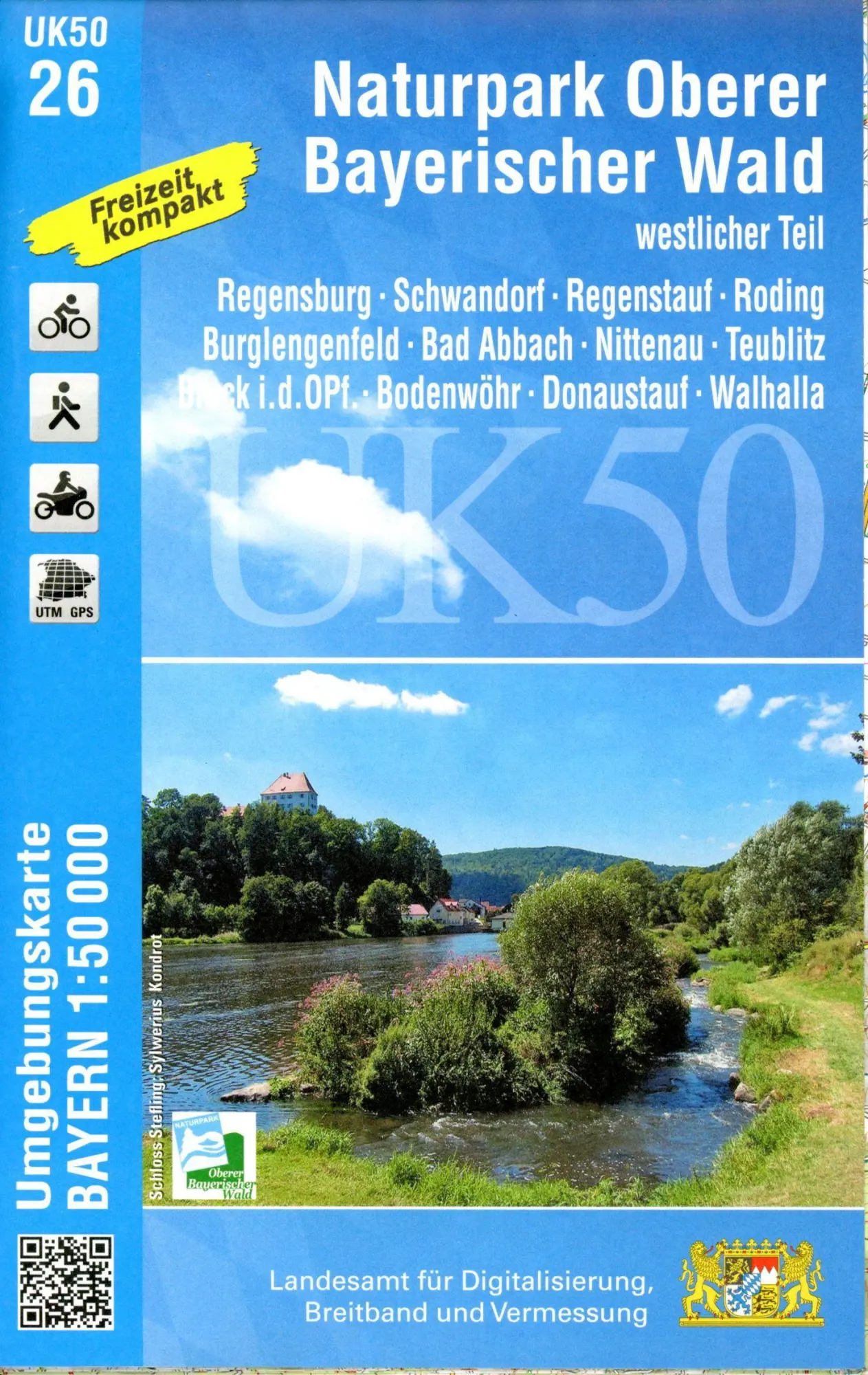 Cover: 9783899337921 | Naturpark Oberer Bayerischer Wald - westlicher Teil 1 : 50 000...