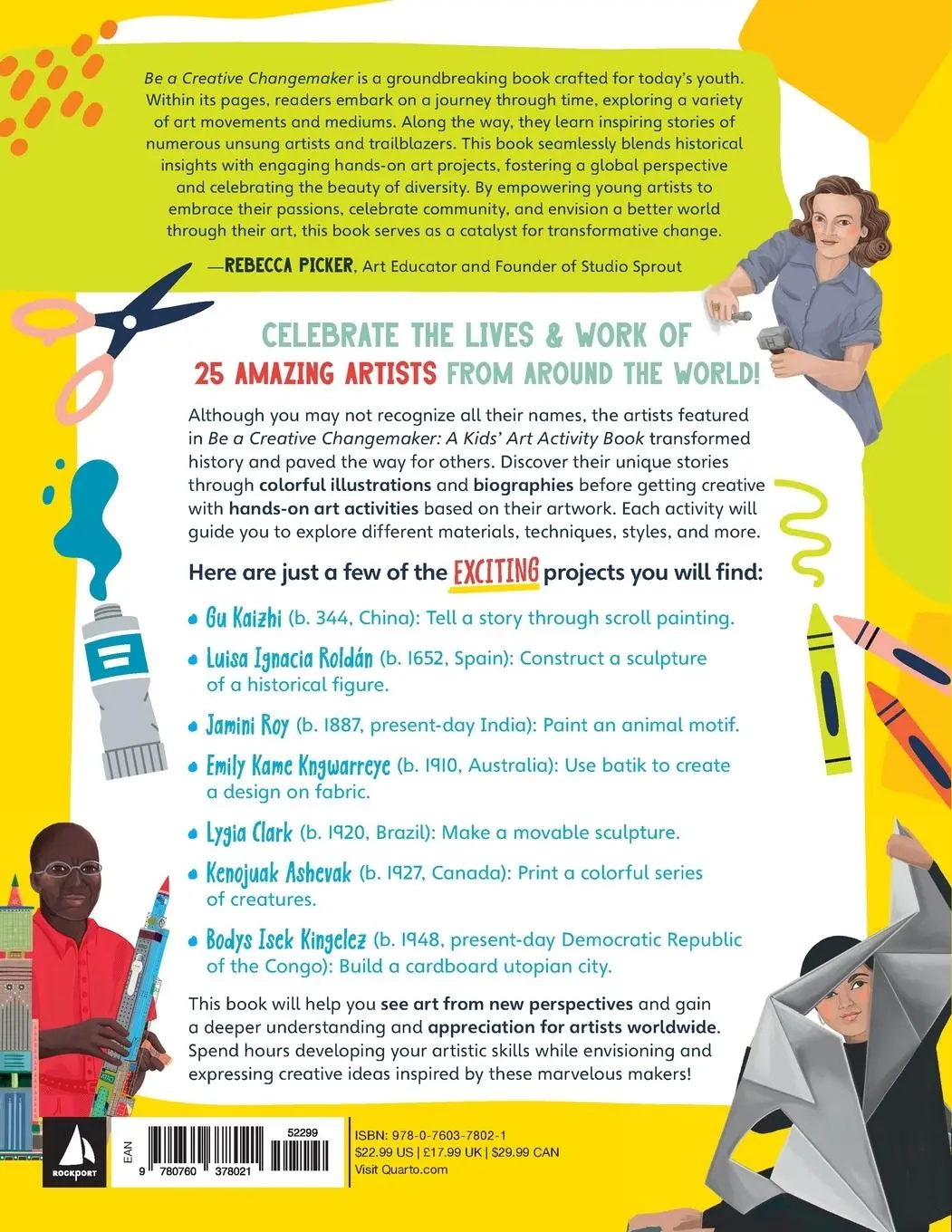 Rückseite: 9780760378021 | Be a Creative Changemaker: A Kids' Art Activity Book | Paula Liz