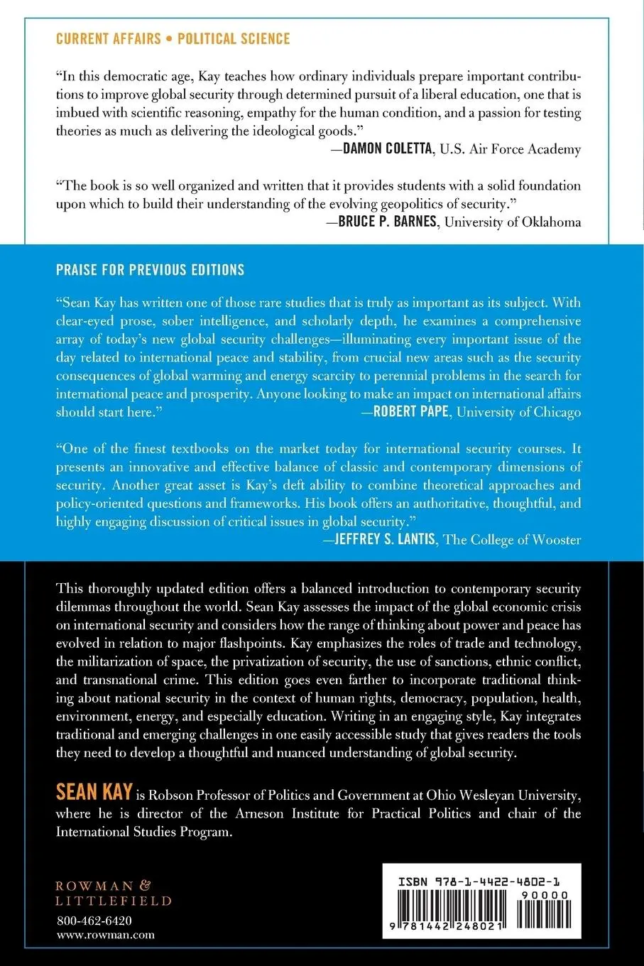 Rückseite: 9781442248021 | Global Security in the Twenty-First Century | Sean Kay | Taschenbuch