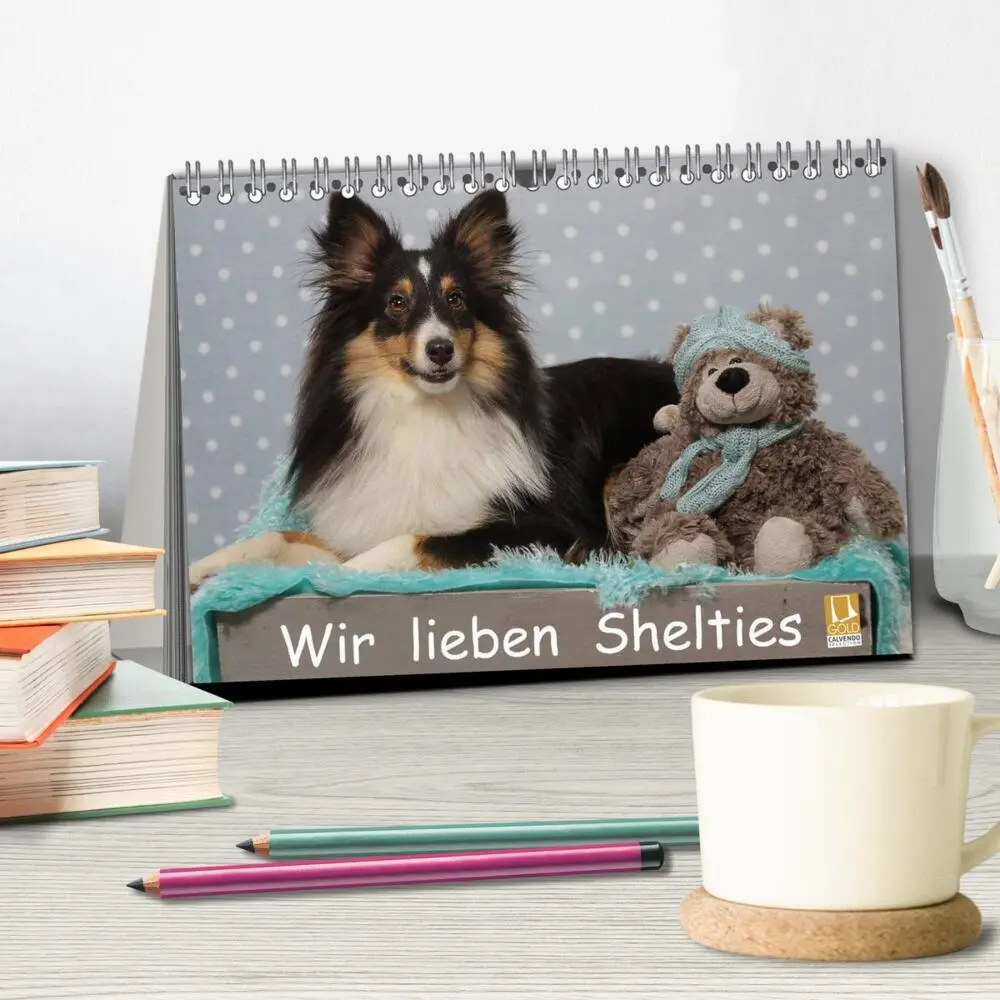 Bild: 9783435598021 | Wir lieben Shelties (Tischkalender 2025 DIN A5 quer), CALVENDO...