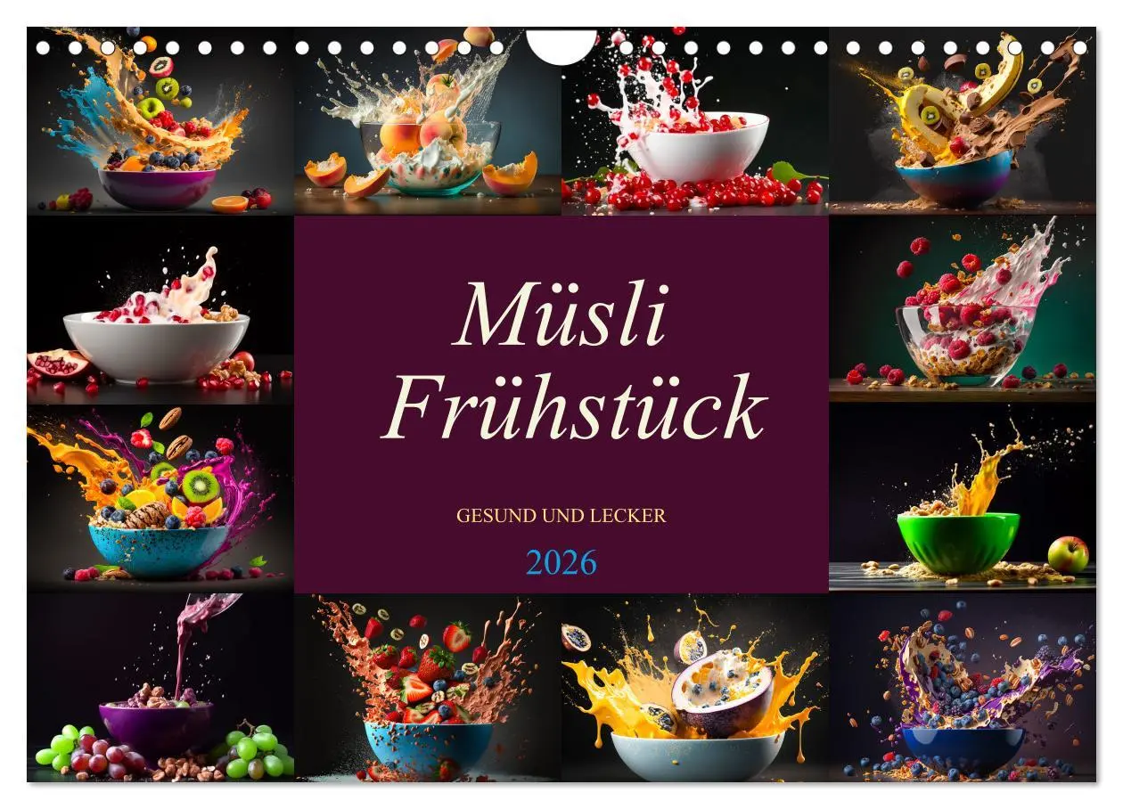 Cover: 9783457378021 | Müsli Frühstück (Wandkalender 2026 DIN A4 quer), CALVENDO...