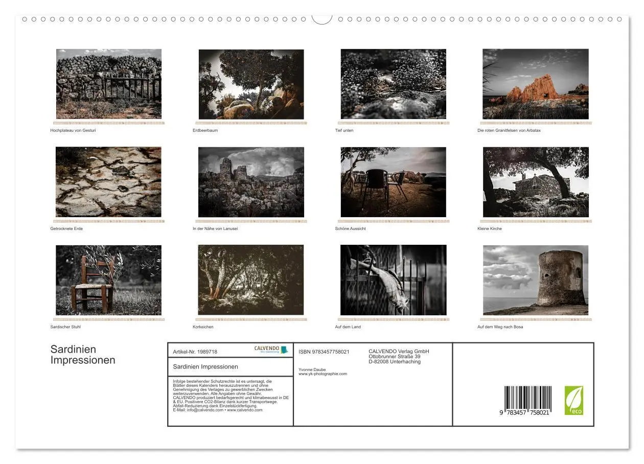 Bild: 9783457758021 | Sardinien Impressionen (hochwertiger Premium Wandkalender 2026 DIN...
