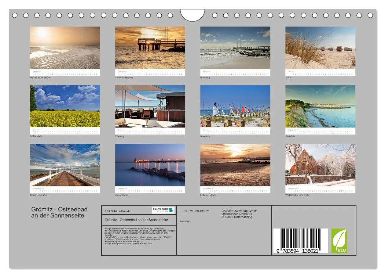Bild: 9783594138021 | Grömitz - Ostseebad an der Sonnenseite (Wandkalender 2027 DIN A4...