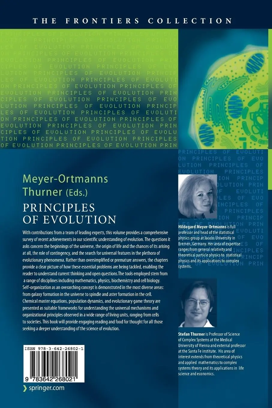 Rückseite: 9783642268021 | Principles of Evolution | Stefan Thurner (u. a.) | Taschenbuch | xii
