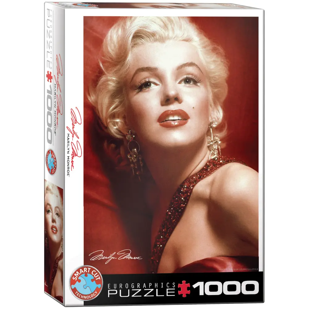 Cover: 628136608121 | Marilyn Monroe Portrait in Rot (Puzzle) | Spiel | In Spielebox | 2021