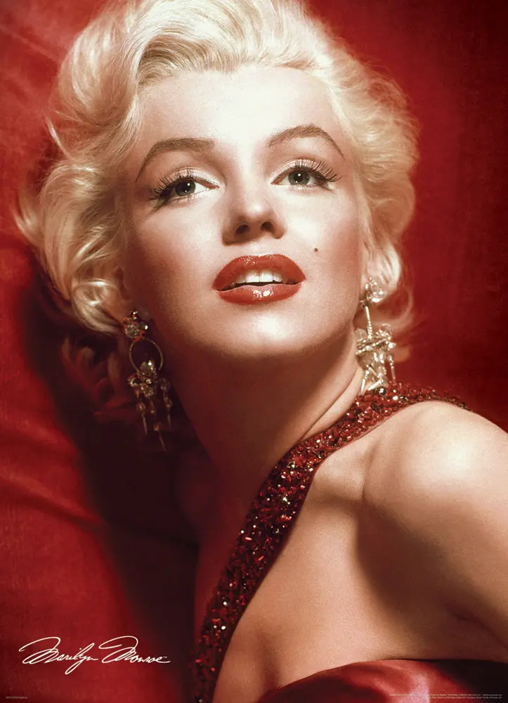 Bild: 628136608121 | Marilyn Monroe Portrait in Rot (Puzzle) | Spiel | In Spielebox | 2021