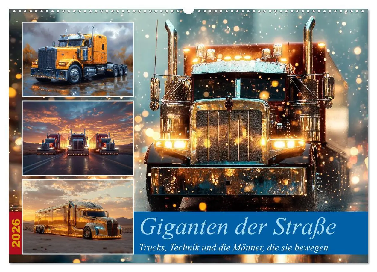 Cover: 9783457298121 | Giganten der Straße (Wandkalender 2026 DIN A2 quer), CALVENDO...