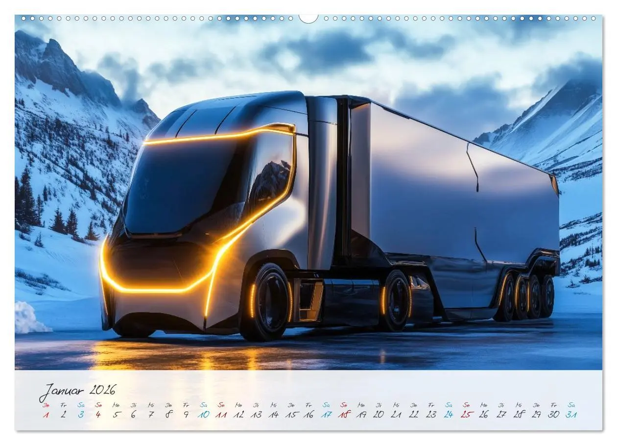 Bild: 9783457298121 | Giganten der Straße (Wandkalender 2026 DIN A2 quer), CALVENDO...
