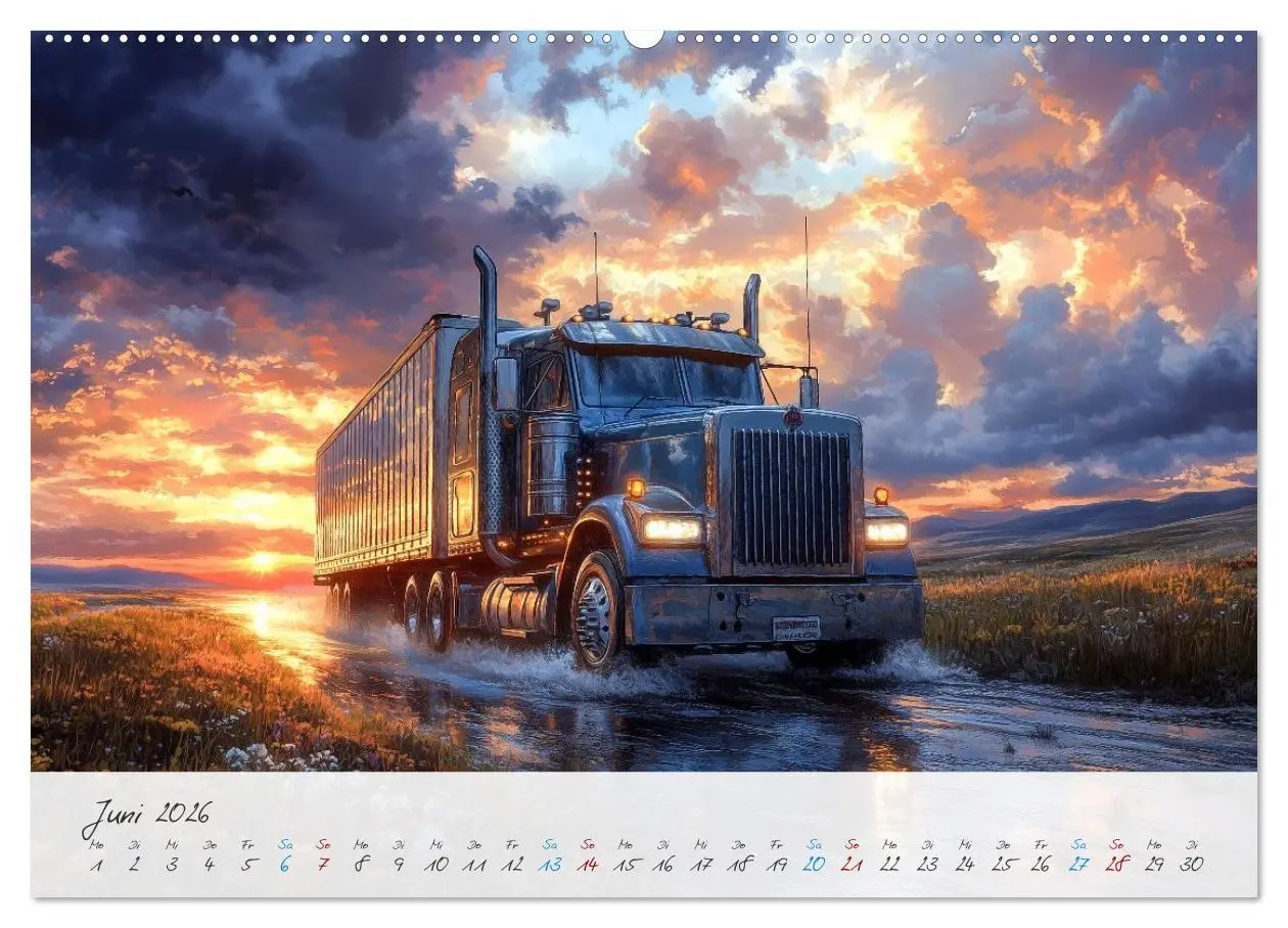 Bild: 9783457298121 | Giganten der Straße (Wandkalender 2026 DIN A2 quer), CALVENDO...