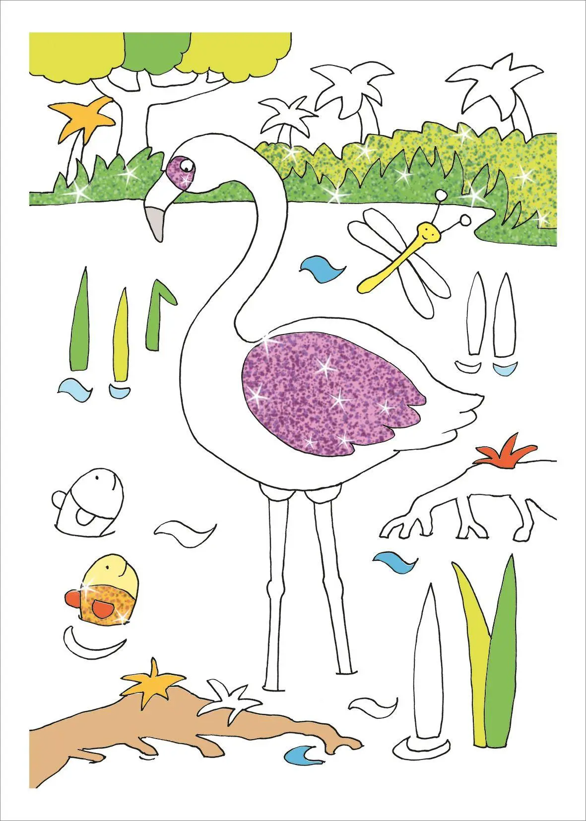 Bild: 9783788648121 | Mini Glitzer Malblock to go. Zootiere | Sandra Schmidt | Taschenbuch