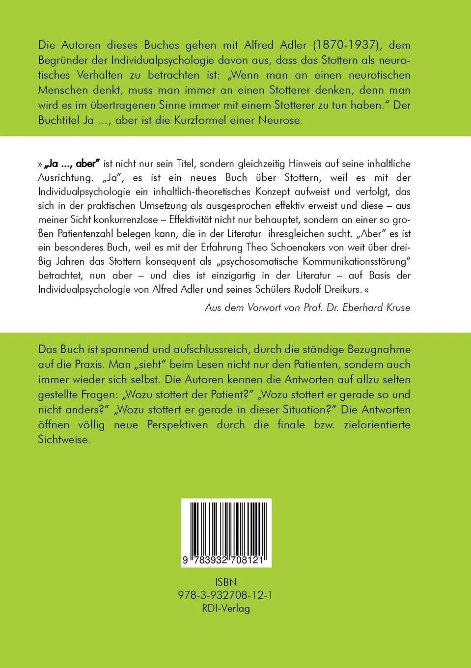 Rückseite: 9783932708121 | JA..., ABER! | Theo Schoenaker | Taschenbuch | Deutsch | 2022