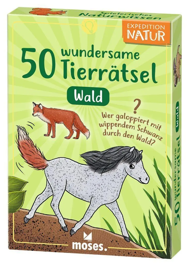 Cover: 4033477098221 | 50 wundersame Tierrätsel - Wald | Inga Marie Ramcke | Spiel | 50 S.
