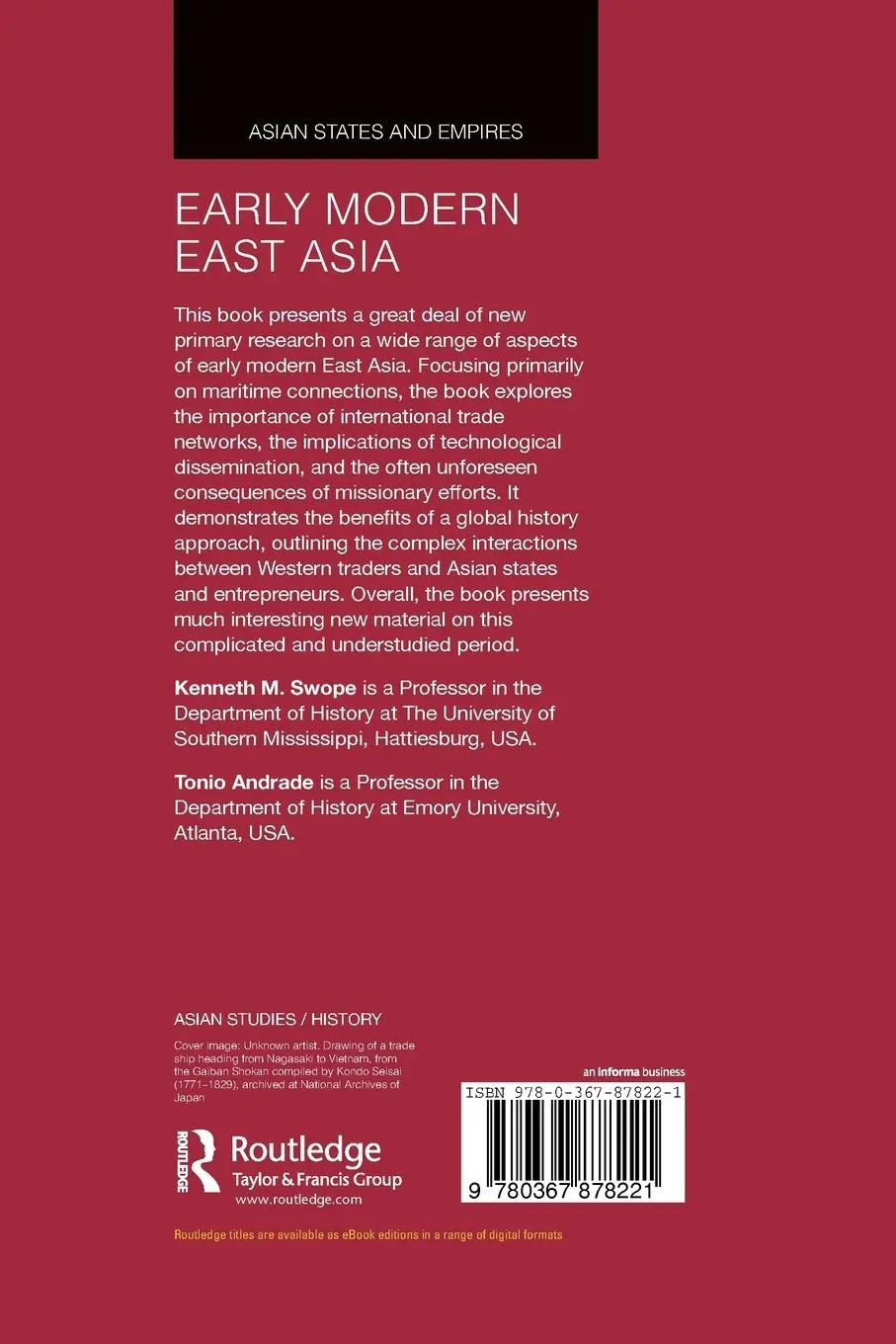 Rückseite: 9780367878221 | Early Modern East Asia | War, Commerce, and Cultural Exchange | Buch